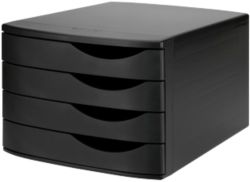 Atlanta Resolution System Drawers 4 Closed Black