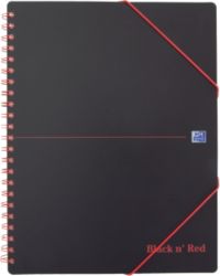 Black n Red Meeting Notebook A4 Ruled