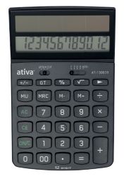 Ativa AT 130ECO 12 Digit Eco Solar Powered Calculator