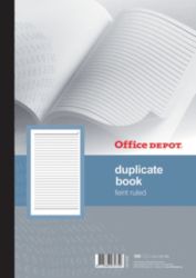 Office Depot Plain Ruled A4 Duplicate Book 100 Sheet Sets