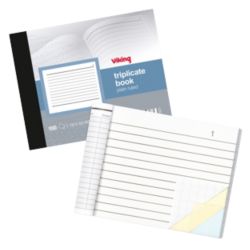 Office Depot Plain Ruled 102 x 127mm Triplicate Book 100 Sheet Sets