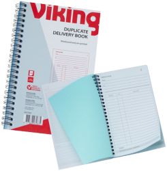 Office Depot Wire Bound Pre Printed 203 x 127mm Delivery Duplicate Book 50 Sheet Sets