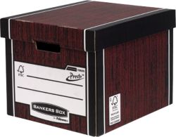 R Kive Prestotm Tall Storage Box Wood Grain Pack of 10