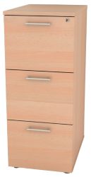 RS to Go 3 Drawer Filing Cabinet Beech