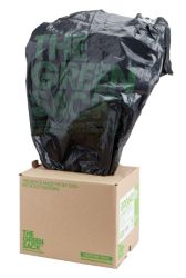 The Green Sack Heavy Duty Compactor Sack Black 864W x 1168Lmm 40 Per Box