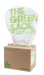 The Green Sack Heavy Duty Swing Bin Liner white 600W x 830Lmm 150 Per Box