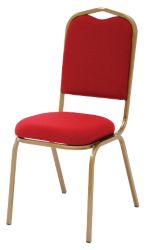 GGI Steel Frame Deluxe Banqueting Stackable Chair Claret