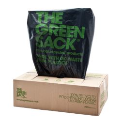 The Green Sack Heavy Duty Refuse Sack Black 737W x 965Lmm 200 Per Box