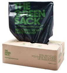 The Green Sack Heavy Duty Refuse Sack Black 737W x 965Lmm 200 Per Box