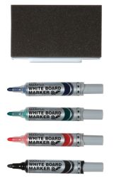 Pentel Maxiflo pump action Drywipe Marker Eraser Set