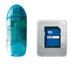 Ativa Class 4 SDHC SD Memory Card 4GB with USB Card Reader 