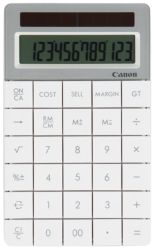 Canon X Mark 1 Eco Friendly 12 Digit Solar Powered Desktop Calculator White
