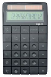 Canon X Mark 1 Eco Friendly 12 Digit Solar Powered Desktop Calculator Black