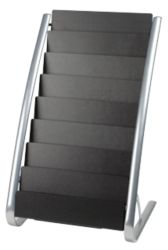 Alba Literature Display 8Xa4 Compartments Black