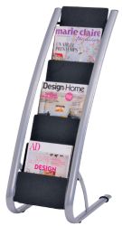 Alba Literature Display 6XA4 Compartments Black