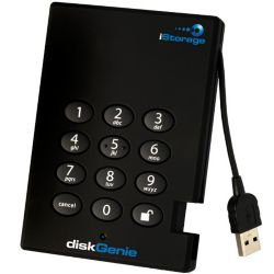 iStorage diskGenie 500GB Portable Hard Drive