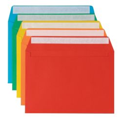 Viking Design 120gsm C5 Peel Seal Plain Envelope Assorted 25 pk
