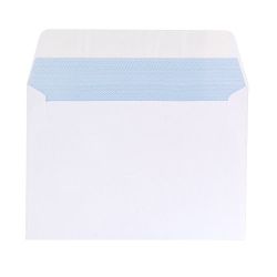 Viking Plain C6 114x162mm 90gsm Peel and Seal White Business Envelopes 25 pk