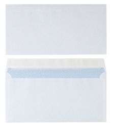 Viking Plain DL 110x220mm 90gsm Peel and Seal White Business Envelopes 25 pk