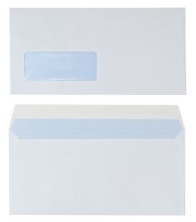 Viking Window DL 110x220mm 90gsm Peel and Seal White Business Envelopes 25 pk