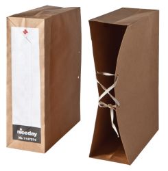 Niceday Storage Transfer Case 185Gsm Manilla 370H x 90W x 270Dmm Pack of 50