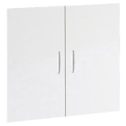 K Low Doors in White from the Black and White Office Collection