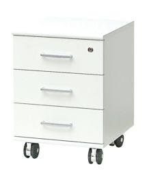 H 3 Draw White Pedestal from the Black and White Office Collection