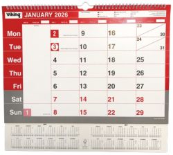 Niceday A3 Spiral Bound Calendar