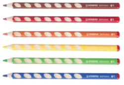 Stabilo Easy Colours Colouring Pencils Right Hand Pack of 6