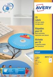 Avery Inkjet CDDvd Labels 100pkJ8676 100 