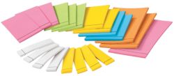 Post it Super Sticky Removable Label Pads Various sizes Colours 21 Pads 25 labels Per Pad