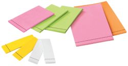 Post it Super Sticky Removable Label Pads Various sizes Colours 9 Pads 25 Labels Per Pad