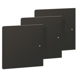 3 Optional Doors For EASY Bookshelf Black 