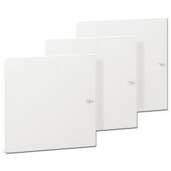 3 Optional Doors For EASY Bookshelf White 