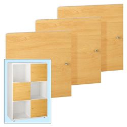 3 Optional Doors For EASY Bookshelf beech 