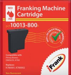 Compatible Franking Ink for Pitney Bowes DM50 55 Red Ink