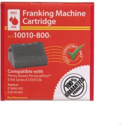 Compatible Franking Ink for Pitney Bowes E700 series Red Ink