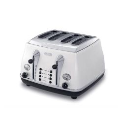 DeLonghi Icona 4 Slice Toaster Pearl White