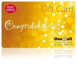 Congratulations Gift Card pound50