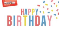 Happy Birthday Gift Card Balloons pound25