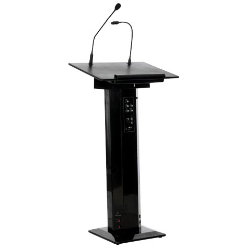 Lectern with audio and microphone 