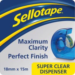 Sellotape Clear Tape 18mm x 15M  D Pack of 6