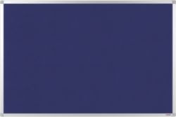 Office Depot Aluminium Frame Notice Board Blue 1200H x 1800Wmm