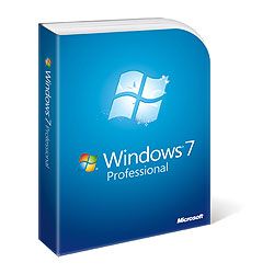 Microsoft Windows Professional 7 English Version Upgrade ROW 1 License DVD 