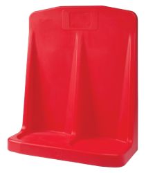 Double Polyethylene Extinguisher Stand Red