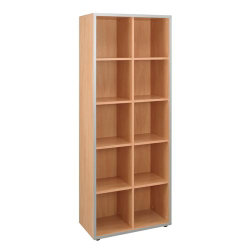 10 compartment bookshelf reversible STRIPE Applewoodgrey 