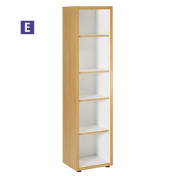Home Collection Narrow Bookcase H1850 x W460 x D360mm