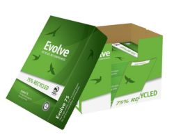 Evolve 75 Recycled Printer Paper White A4 75gsm