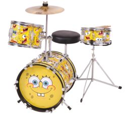 SpongeBob SquarePants Spongebob 3pc Junior Drum Kit 