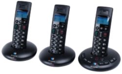 BT Graphite 2500 Trio DECT Digital Cordless Telephone with Answer Machine Black